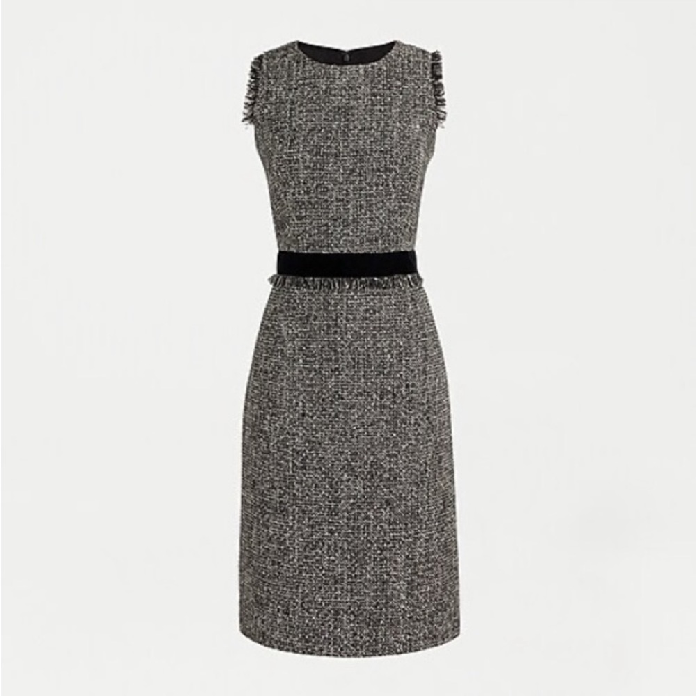 J. Crew Sheath Dress in sparkling Constellation Tweed
